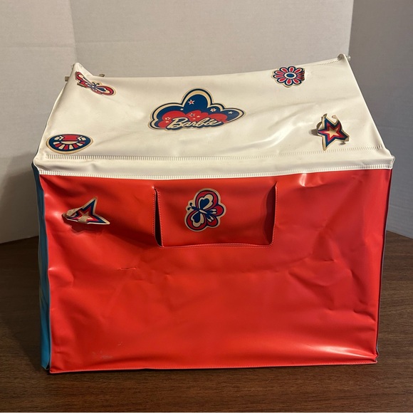 Vintage 1971 Barbie Campout Tent COMPLETE Accessories Table Stools NO BOX - Picture 7 of 16